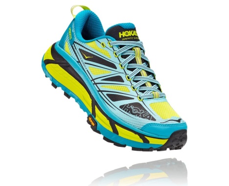 Sapatilhas Hoka One One MAFATE SPEED 2 Portugal - Sapatilhas Trail Mulher Turquesa / Rosa - LZXWCY-943